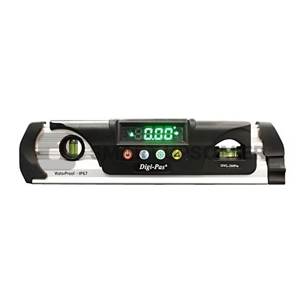 WATERPROOF IP67 Digital Torpedo Level and Protractor, Magnet, LED Display, 005 deg, 9 inch, Digi-Pas, Mfr#: 2-00285-99