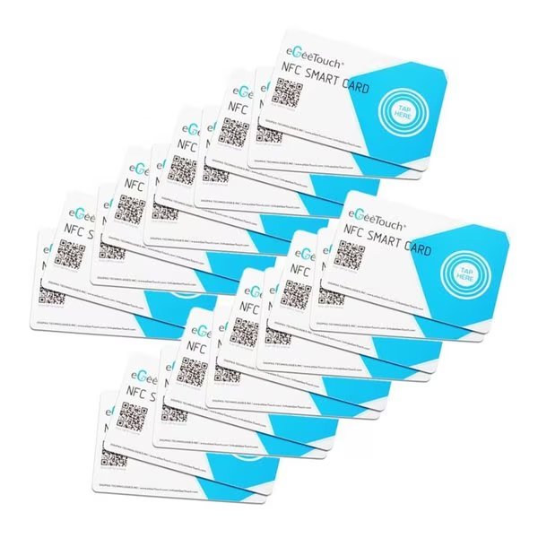 Smart NFC Cards, Pack of 20, Egeetouch, Mfr#: 5-NFC-2020SC