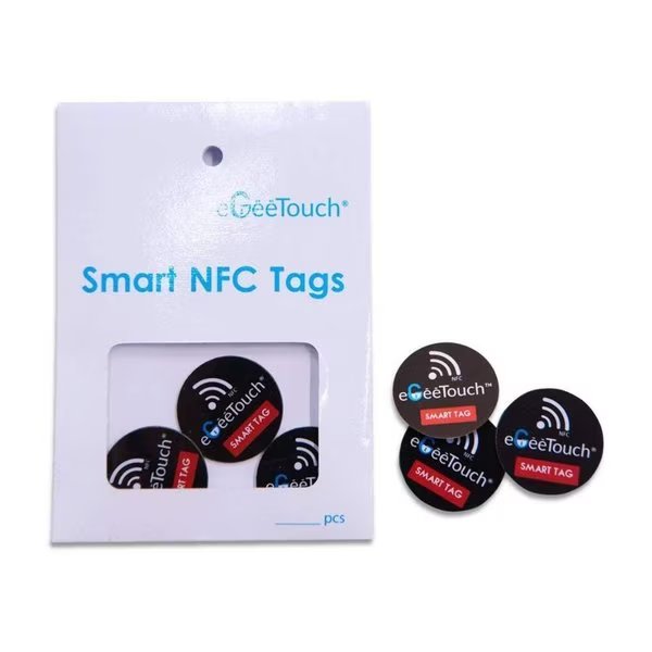 Smart NFC Stickers, Pack of 3, Egeetouch, Mfr#: 5-ACS-200012