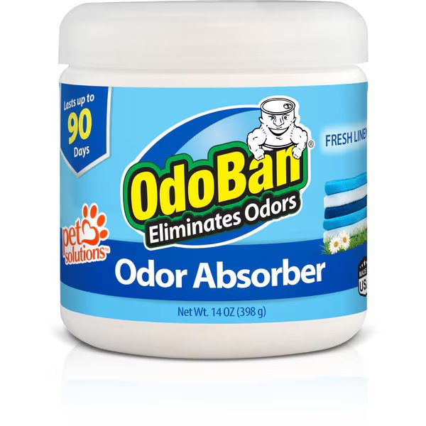 Solid Odor Absorber, 14 Oz, Fresh Linen Scent, Odoban, Mfr#: 9735C61-14Z12
