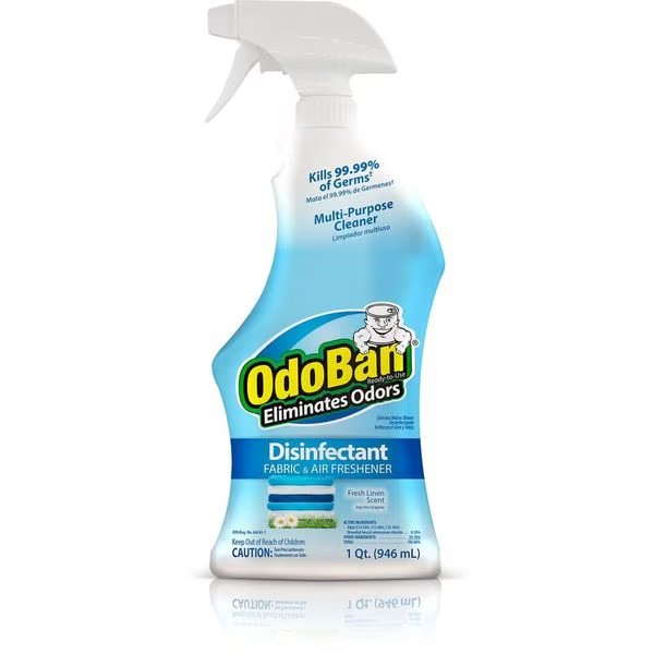Ready-to-Use Disinfectant Fabric and Air Freshener, 32 Oz, Fresh Linen, Odoban, Mfr#: 910701-Q6