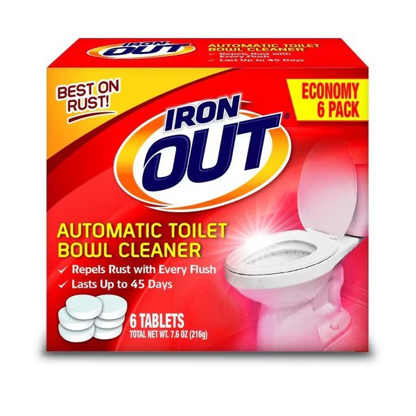 Iron Out Automatic Toilet Bowl Cleaner, 6 Tablets, Iron Out, Mfr#: AT46N