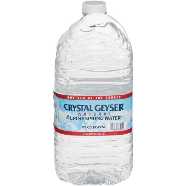 Crystal Geyser Natural Alpine Spring Water, 1 Gallon Jug, Crystal Geyser, Mfr#: CGW12514-EA
