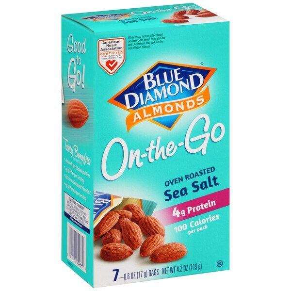 Blue Diamond Dry Roast Sea Salt 100 Cal Pack, PK6, Blue Diamond, Mfr#: 05468