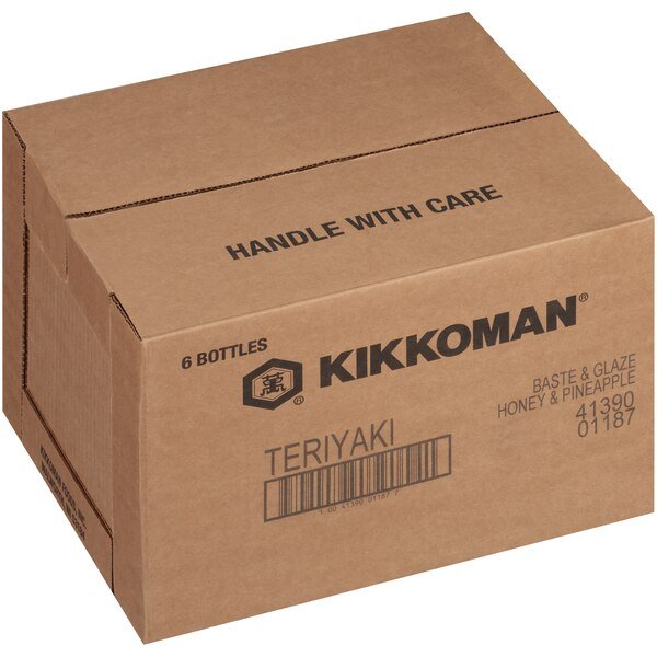 Kikkoman Teriyaki Baste & Glaze Honey & Pineapple Sauce 5lbs, PK6, Kikkoman, Mfr#: 01187