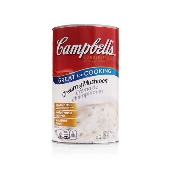 Campbell's Cream Of Mushroom Soup 50 oz. Cans, PK12, Campbells, Mfr#: 000001266