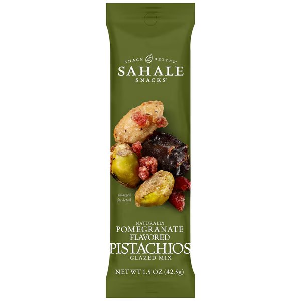 Sahale 1.5 oz. Pomegranate Pistachios Glazed Mix, PK18, Sahale Snacks, Mfr#: 9386900019