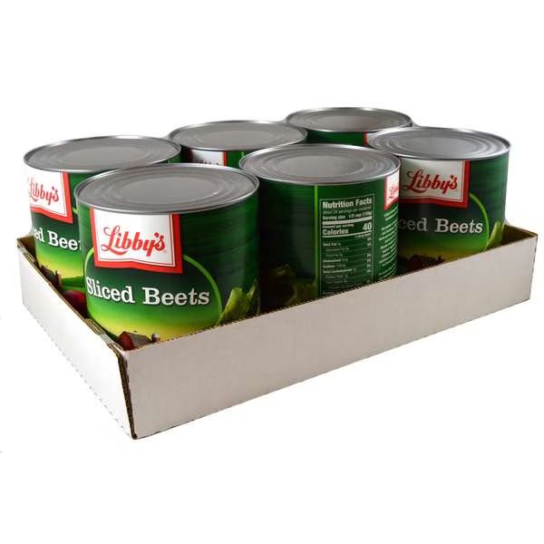Libby's Sliced Beets 104 oz. Can, PK6, Libbys, Mfr#: F003710093274