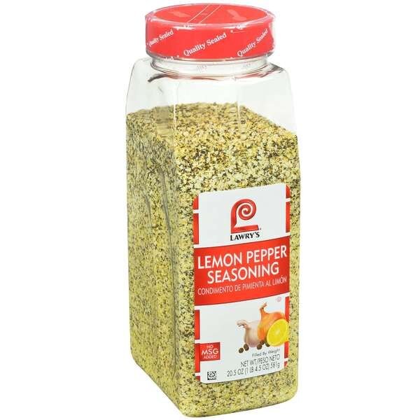Lawry's No MSG Lemon Pepper Seasoning 20.5 oz., PK6, Lawrys, Mfr#: 2150080350