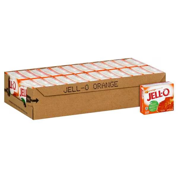 Jell-O Instant Powdered Orange Gelatin Dessert 3 oz., PK24, Jell-O, Mfr#: 00043000200742