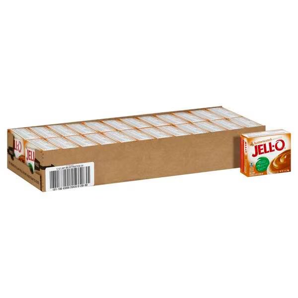 Jell-O Instant Butterscotch Pudding 3.4 oz., PK24, Jell-O, Mfr#: 10043000204358