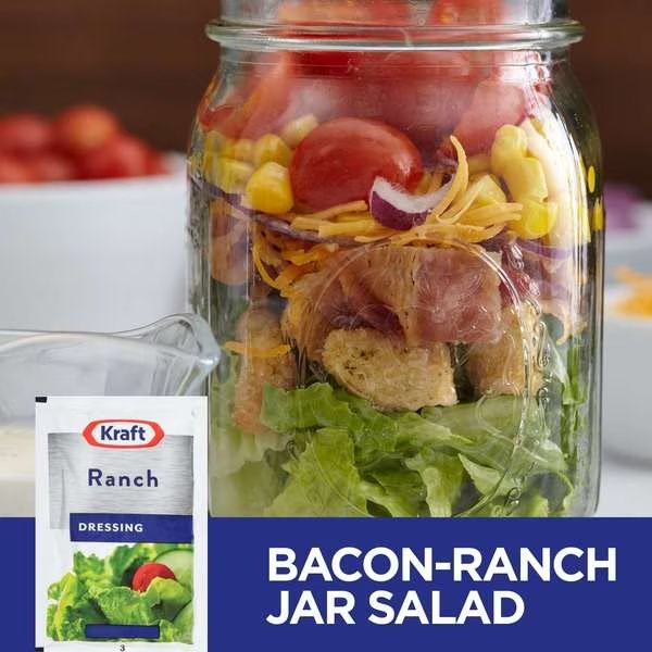 Kraft Ranch Dressing 1.5 oz. Packet, PK60, Kraft, Mfr#: 10021000671202