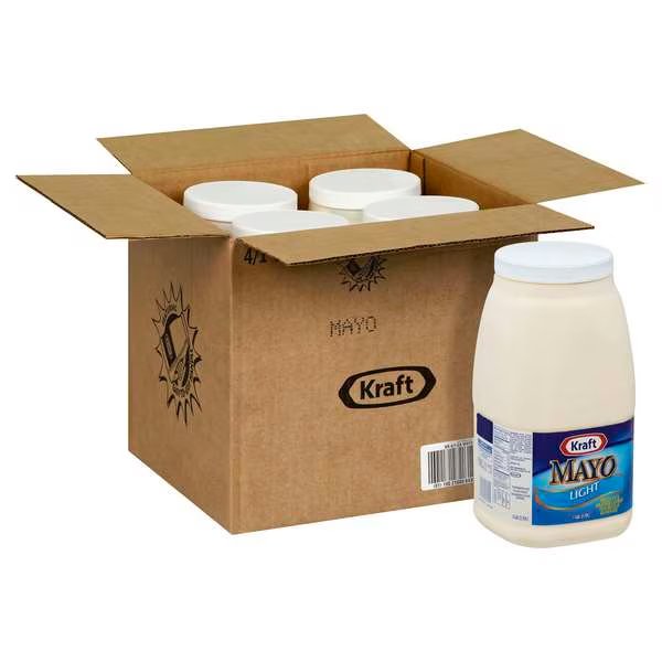 Kraft Light Mayonnaise 1 gal., PK4, Kraft, Mfr#: 10021000643018