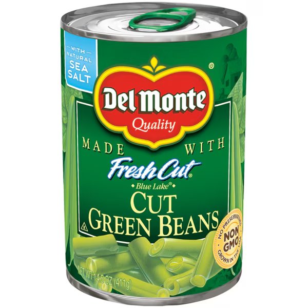 Del Monete Cut Green Beans 14.5 oz. Can, PK24, Del Monte, Mfr#: 2001274