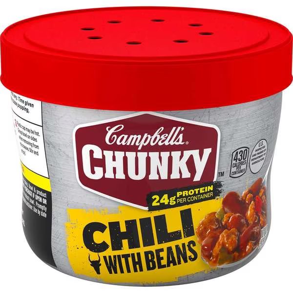 Chunky Roadhouse Chili Microwaveable Soup 15.25 oz.e, PK8, Campbells, Mfr#: 000015904