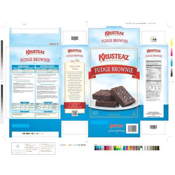 Krusteaz Fudge Brownie Cake Mix 7lbs, PK6, Krusteaz, Mfr#: 732-0620