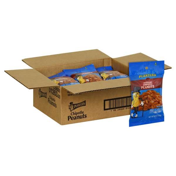 Planters Chipotle Peanut Big Bag 6 oz. Bag, PK12, Planters, Mfr#: 10029000012636
