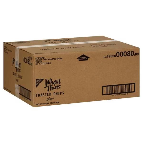Nabisco Toasted Wheat Thins Chips 1.75 oz., PK60, Nabisco, Mfr#: 00080