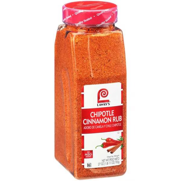 Lawry's Chipotle Cinnamon Rub 27 oz. Shaker, PK6, Lawrys, Mfr#: 900398942