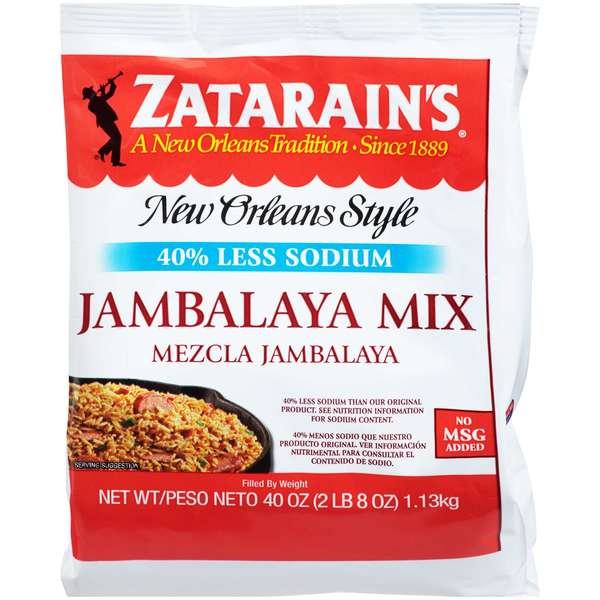 Zatarain's Reduced Sodium Jambalaya 40 oz., PK6, Zatarains, Mfr#: 900474442