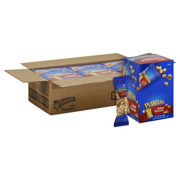 Planters Salted Peanut 2.5 oz. Tube, PK45, Planters, Mfr#: 10029000016504