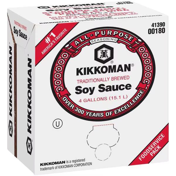 Kikkoman Soy Sauce 4 gal. Cube Pack, Kikkoman, Mfr#: 00180