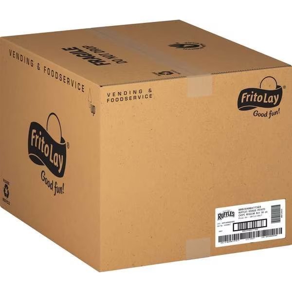 Frito Lay Ruffles Bulk Potato Chips 1lbs, PK8, Frito-Lay, Mfr#: 47736