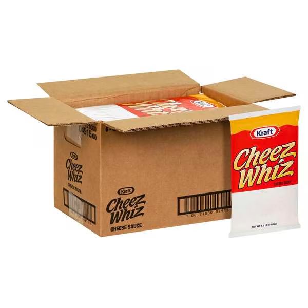 Cheez Whiz Original Cheeze Sauce 6.5lbs, PK6, Cheez Whiz, Mfr#: 10021000049155