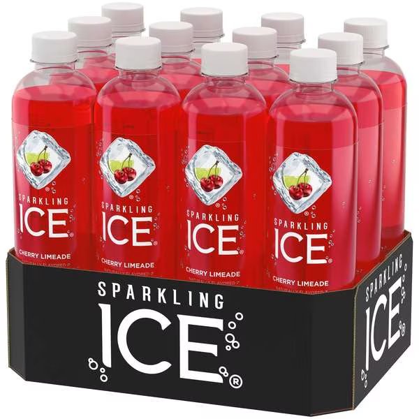 Sparkling Ice Cherry Limeade Sparkling Water 17 oz. Bottle, PK12, Sparkling Ice, Mfr#: FG00066