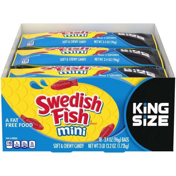 Swedish Fish Soft Candy, PK144, Swedish Fish, Mfr#: 199