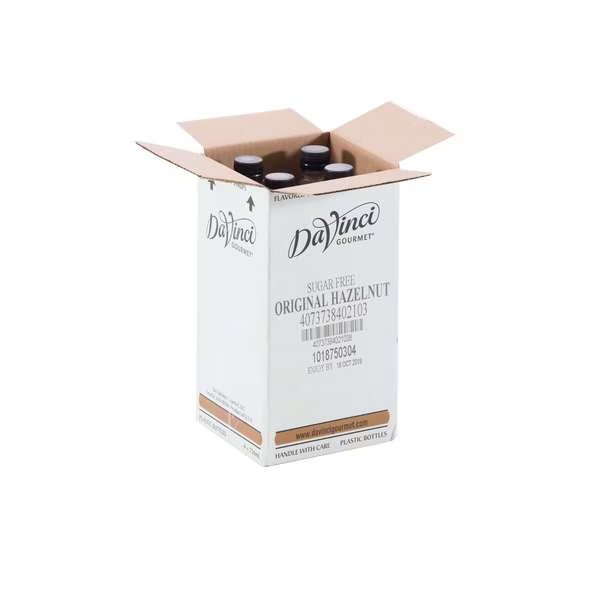 Davinci Gourmet Sugar Free Hazelnut Syrup 750mL, PK4, Davinci Gourmet, Mfr#: 4073738402103