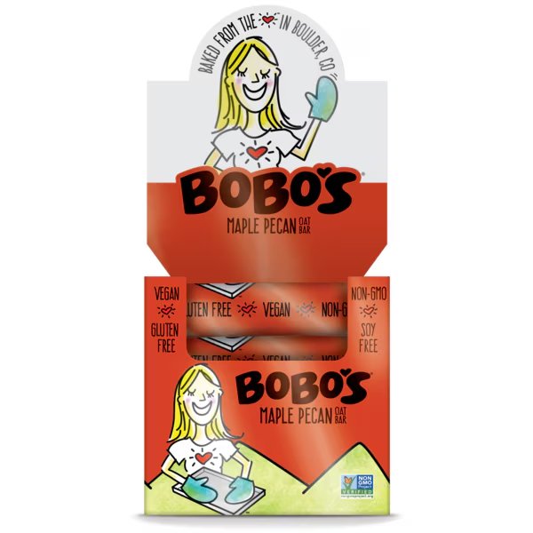 Bobo's Oat Bars Gluten Free Vegan Maple Pecan Bar 3 oz. Bar, PK48, Bobos Oat Bars, Mfr#: 112-D