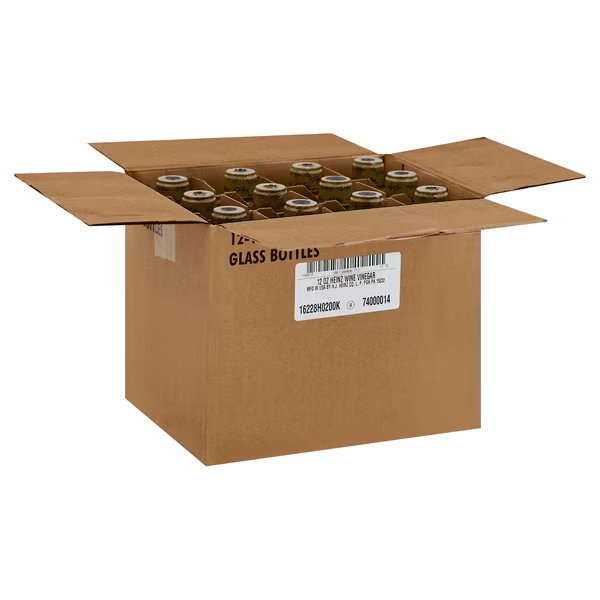 Heinz Wine Vinegar 12 fl. oz. Bottle, PK12, Heinz, Mfr#: 10013000001752