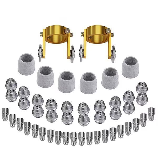 80A Pilot Arc Plasma Cutter Consumable Set, 20-Electrodes, 20-Shunts, 6-Cups, 2-Torch Roller Guides, Amico Electric, Mfr#: AP80-48