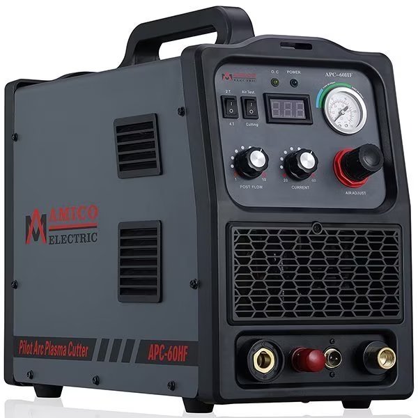 60-Amp Non-touch Pilot Arc Air Plasma Cutter, 100-250V Wide Voltage, 1.0 inch Clean Cut., Amico Electric, Mfr#: APC-60HF