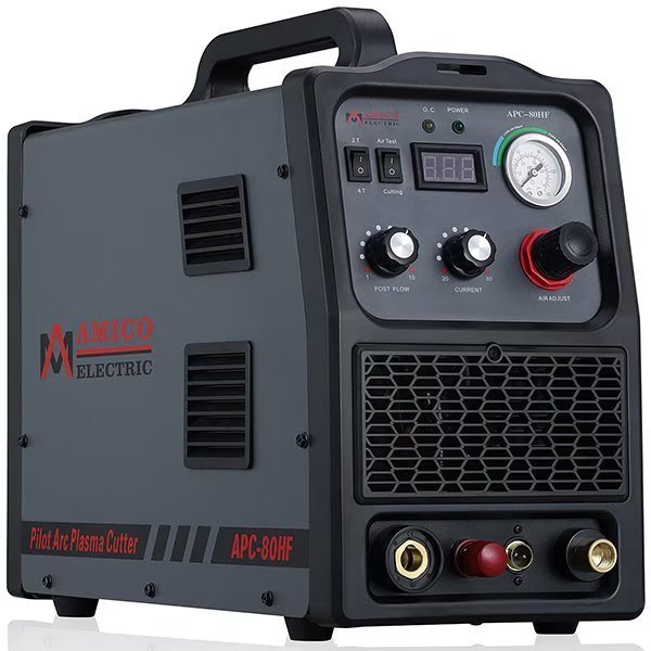 80-Amp Non-touch Pilot Arc Plasma Cutter, 1.2 inch Clean Cut, 80% Duty Cycle, 200-250V., Amico Electric, Mfr#: APC-80HF