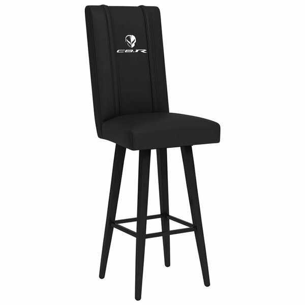 Swivel Bar Stool 2000 with C8R Jake White Logo, Dreamseat, Mfr#: XZ2000BSSBLK-PSGMC61120