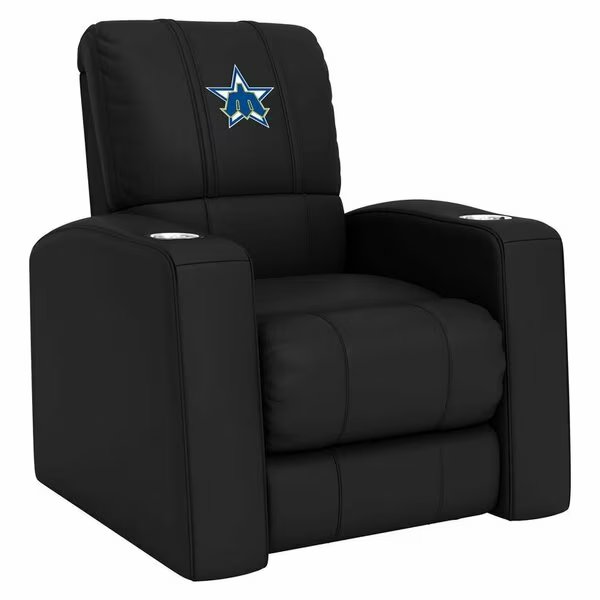 Relax Recliner with Seattle Mariners Cooperstown Primary Logo, Dreamseat, Mfr#: XZ418301RHTCDBLK-PSCOOP0095