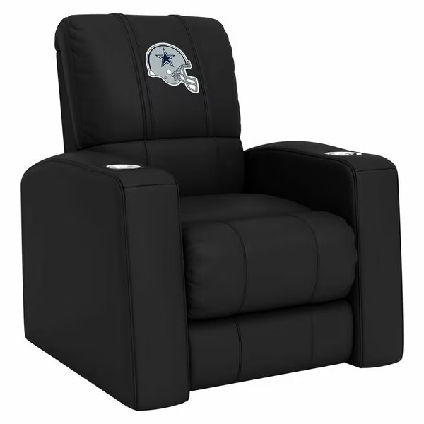 Home Theater Recliner with  Dallas Cowboys Helmet Logo, Dreamseat, Mfr#: XZ418301RHTCDBLK-PSNFL20042