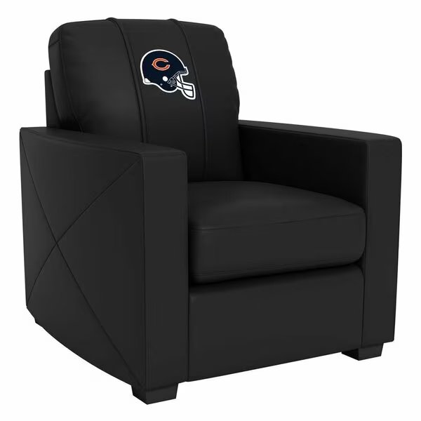 Silver Club Chair with Chicago Bears Helmet Logo, Dreamseat, Mfr#: XZ7759002CHCDBK-PSNFL20032