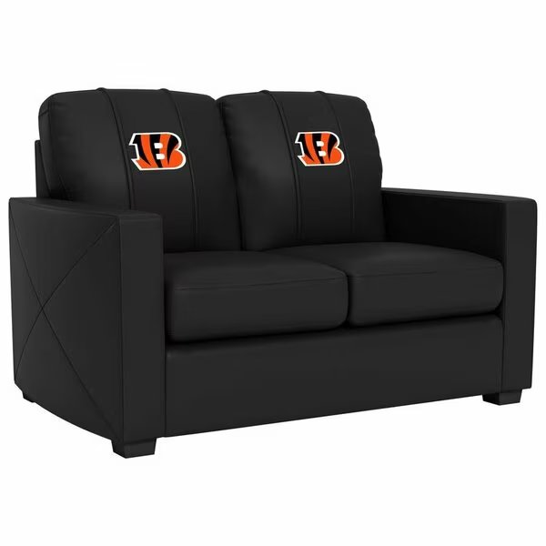 Silver Loveseat with Cincinnati Bengals Primary Logo, Dreamseat, Mfr#: XZ7759003LSCDBK-PSNFL20025