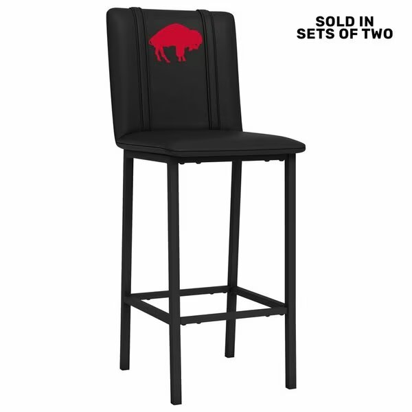 Bar Stool 500 with Buffalo Bills Secondary Logo, 2PK, Dreamseat, Mfr#: XZ500BSDBLK-PSNFL20016A