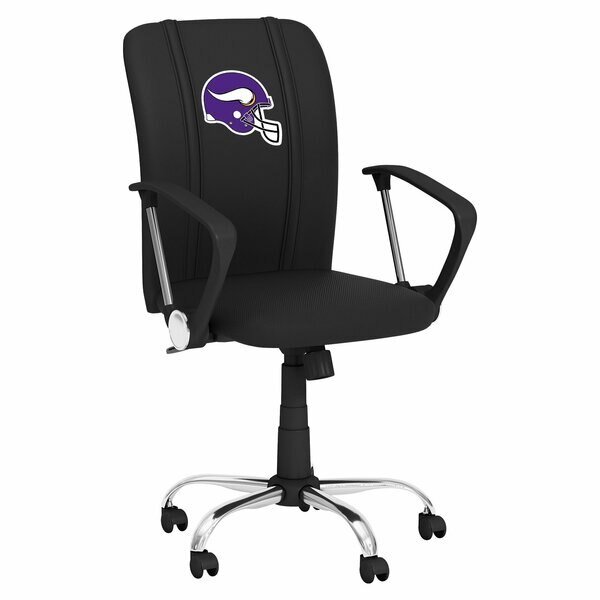 Curve Task Chair with Minnesota Vikings Helmet Logo, Dreamseat, Mfr#: XZOCCURVE-PSNFL20097