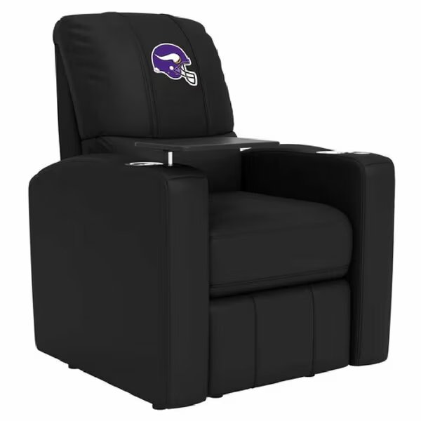 Stealth Power Plus Recliner with Minnesota Vikings Helmet Logo, Dreamseat, Mfr#: XZ520823901CDSMHTUSBBLK-PSNFL20097