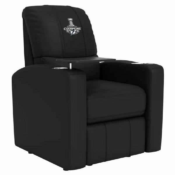 Stealth Power Plus Recliner with Tampa Bay Lightning 2021 Stanley Cup Champions Logo, Dreamseat, Mfr#: XZ520823901CDSMHTUSBBLK-PSNHL42063