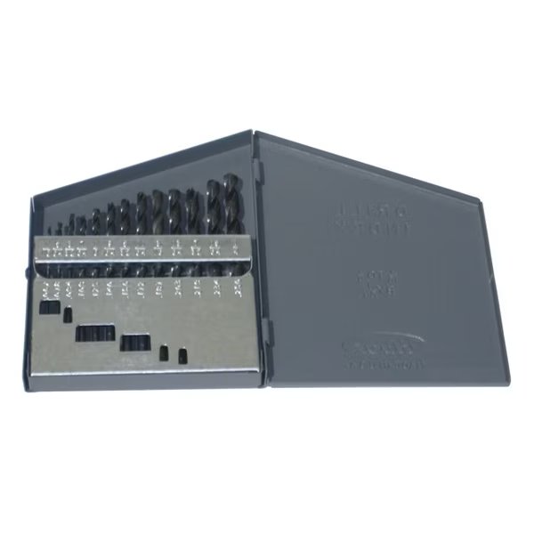 1/16"-1/4"x64ths 13Pc. HSSJobber Length Drill Bit Set, Drill America, Mfr#: DWD13J-LH-SET