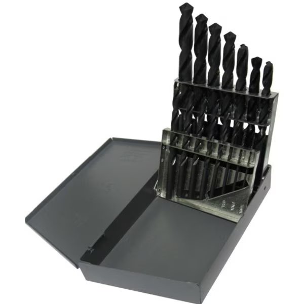 1/16"-1/2"x32nds 15 Pc. HSS Jobber Length Drill Set, Drill America, Mfr#: DWD15J-SET