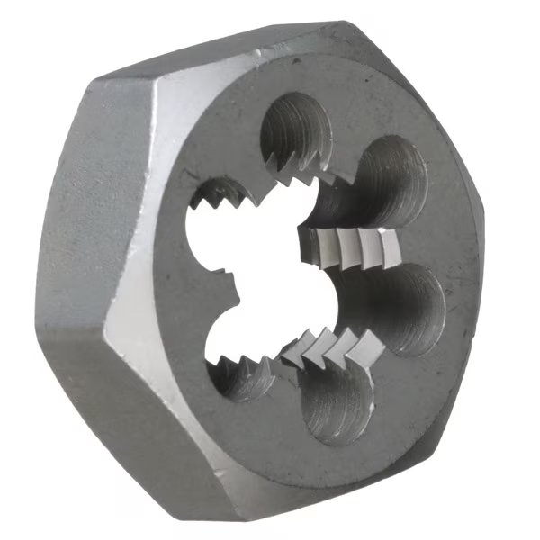 m6x.75 Carbon Steel Hex Die, Drill America, Mfr#: DWTSMH6X.75