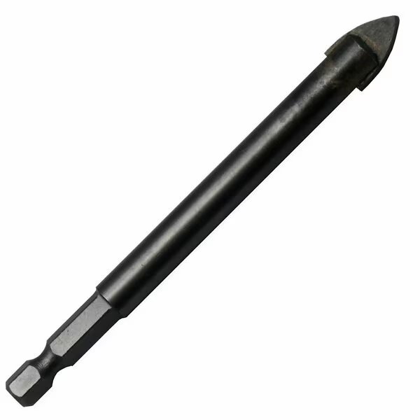 1/2in Carbide Tipped Glass & Tile Drill Bit with Hex Shank, Drill America, Mfr#: DWDGD1/2HEX