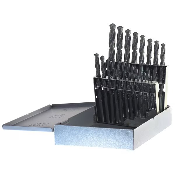 21PC HD DRILL BIT SET 1/16-3/8 BY 64ths, Drillco, Mfr#: 400HD21